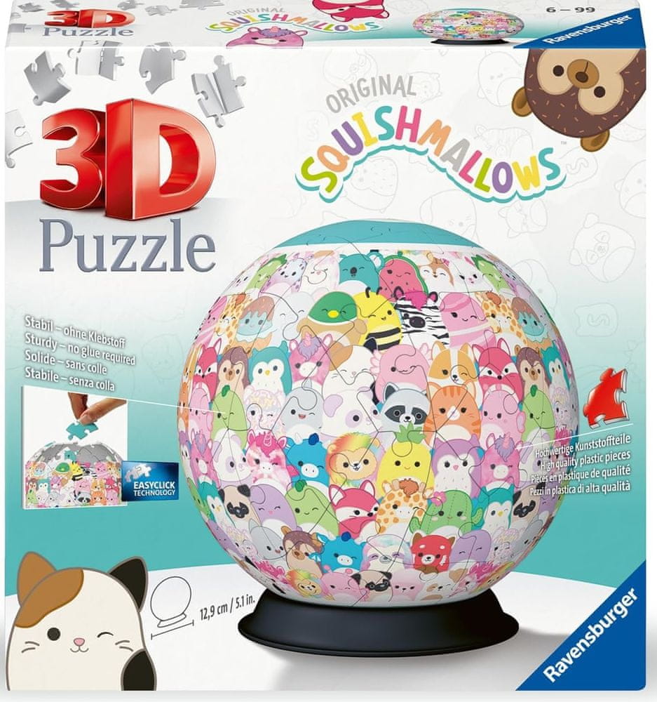 Ravensburger 3D Puzzleball Squishmallows 72 dielikov